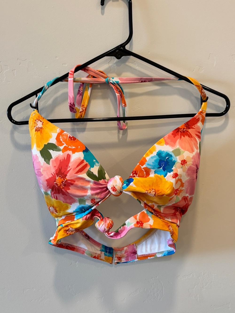 Shade Shore Floral Bikini Bra Top (34 D)
